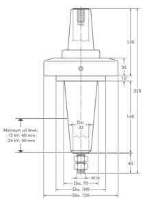 Nexans EUROMOLD 670AR-2 - Interface D2 equipment bushing 2 Nexans EUROMOLD 670AR 2 Interface D2 equipment bushing