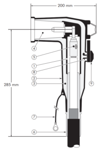 Nexans Euromold 400LR Separable Elbow Connector 2 Nexans Euromold 400LR Separable Elbow Connector Technical Drawing Image