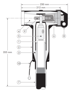 Nexans Euromold 676LRA Separable Tee Connector 2 Nexans Euromold 676LRA Separable Tee Connector Technical Drawing Image